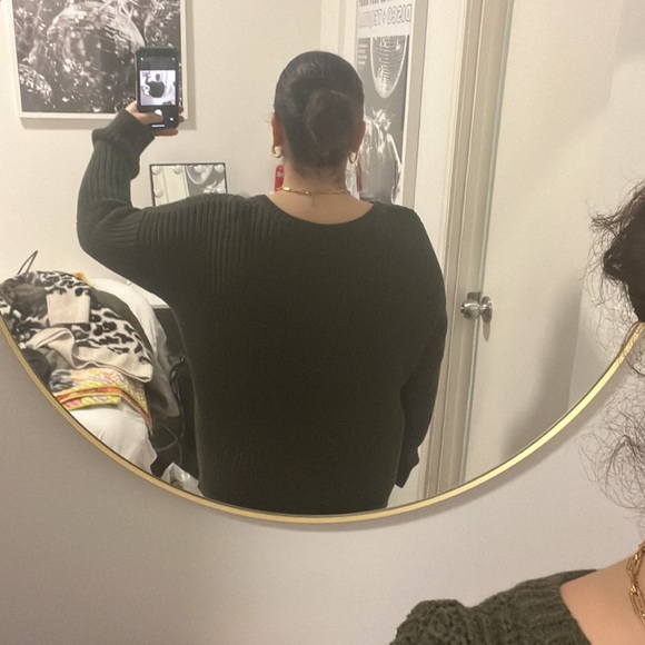 Army Green Sweater - Picture 2 of 3